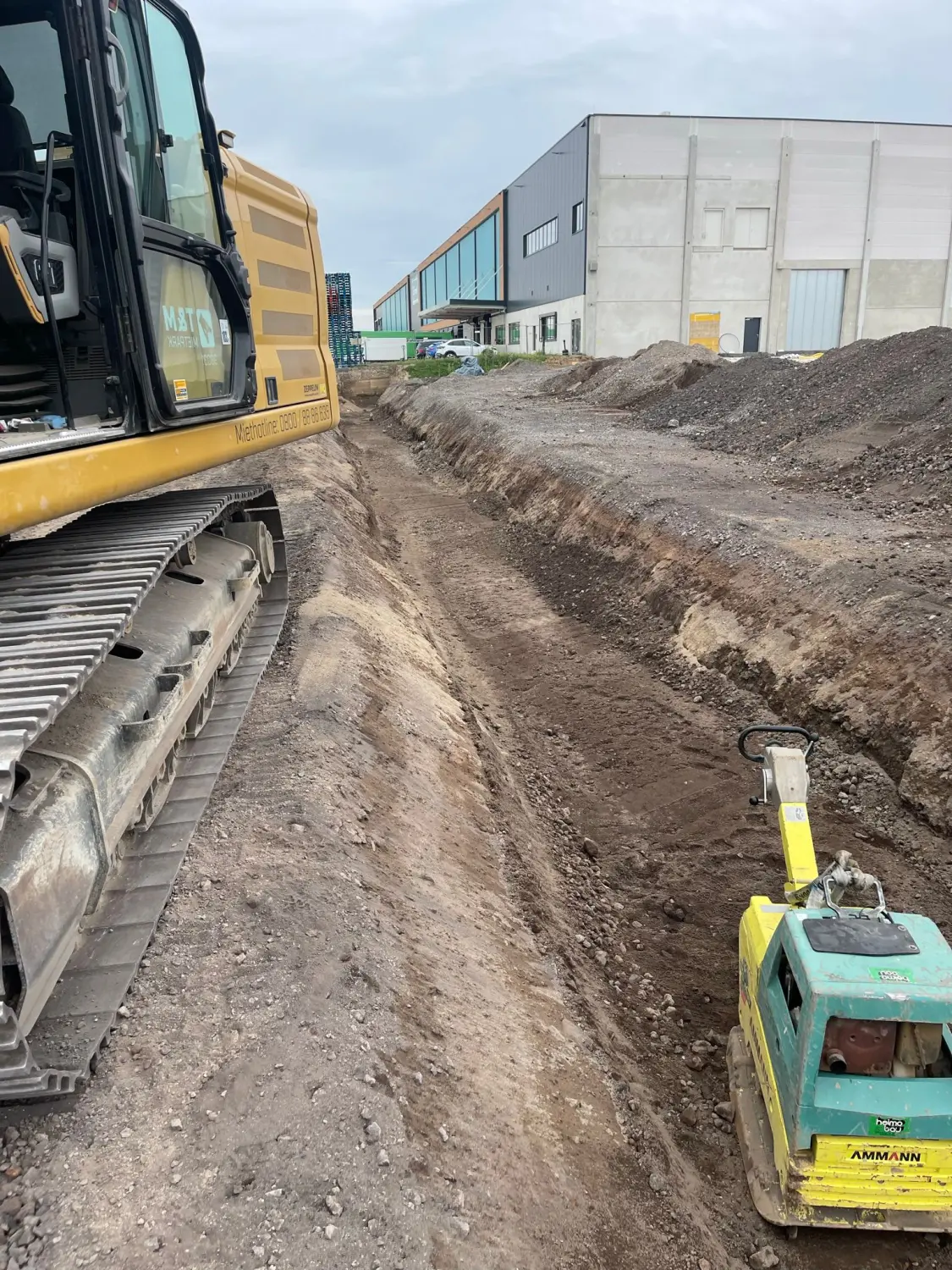 Baustelle von CMK Erdbau