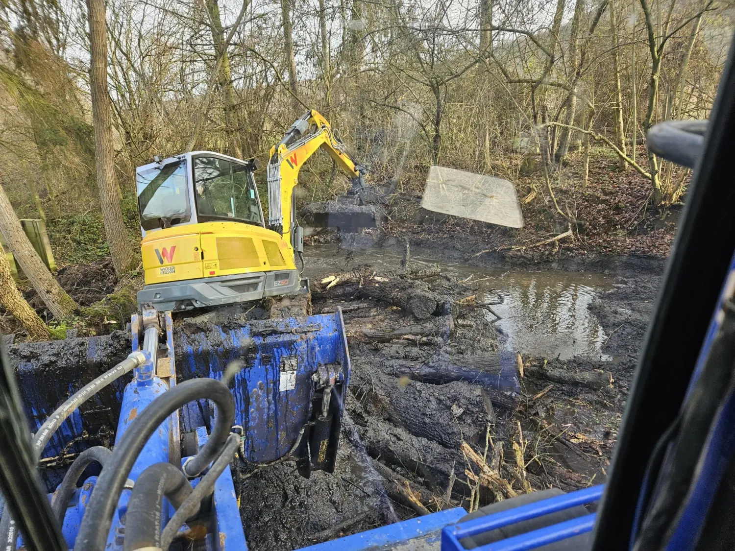 Baustelle von CMK Erdbau