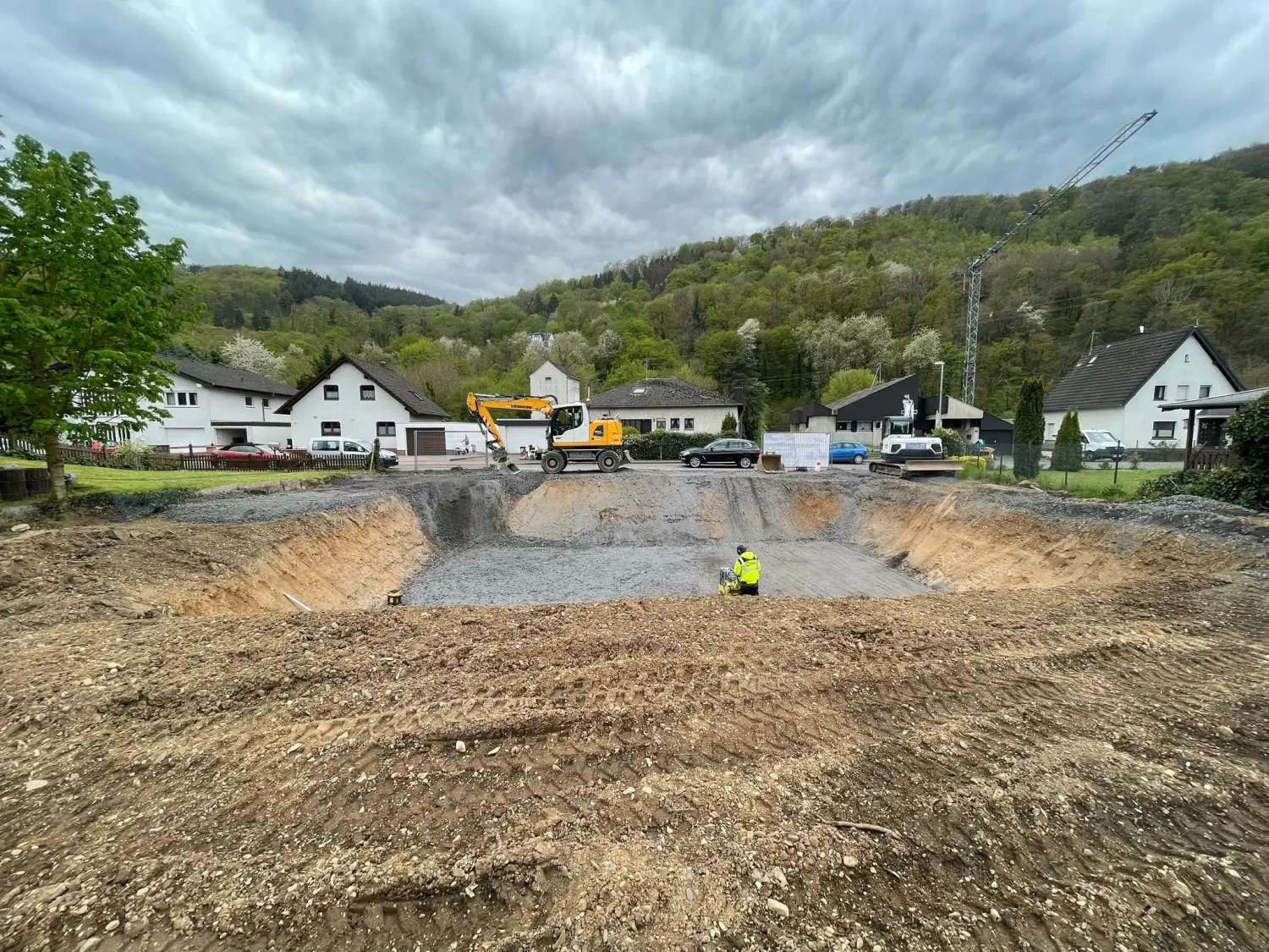 Baustelle von CMK Erdbau