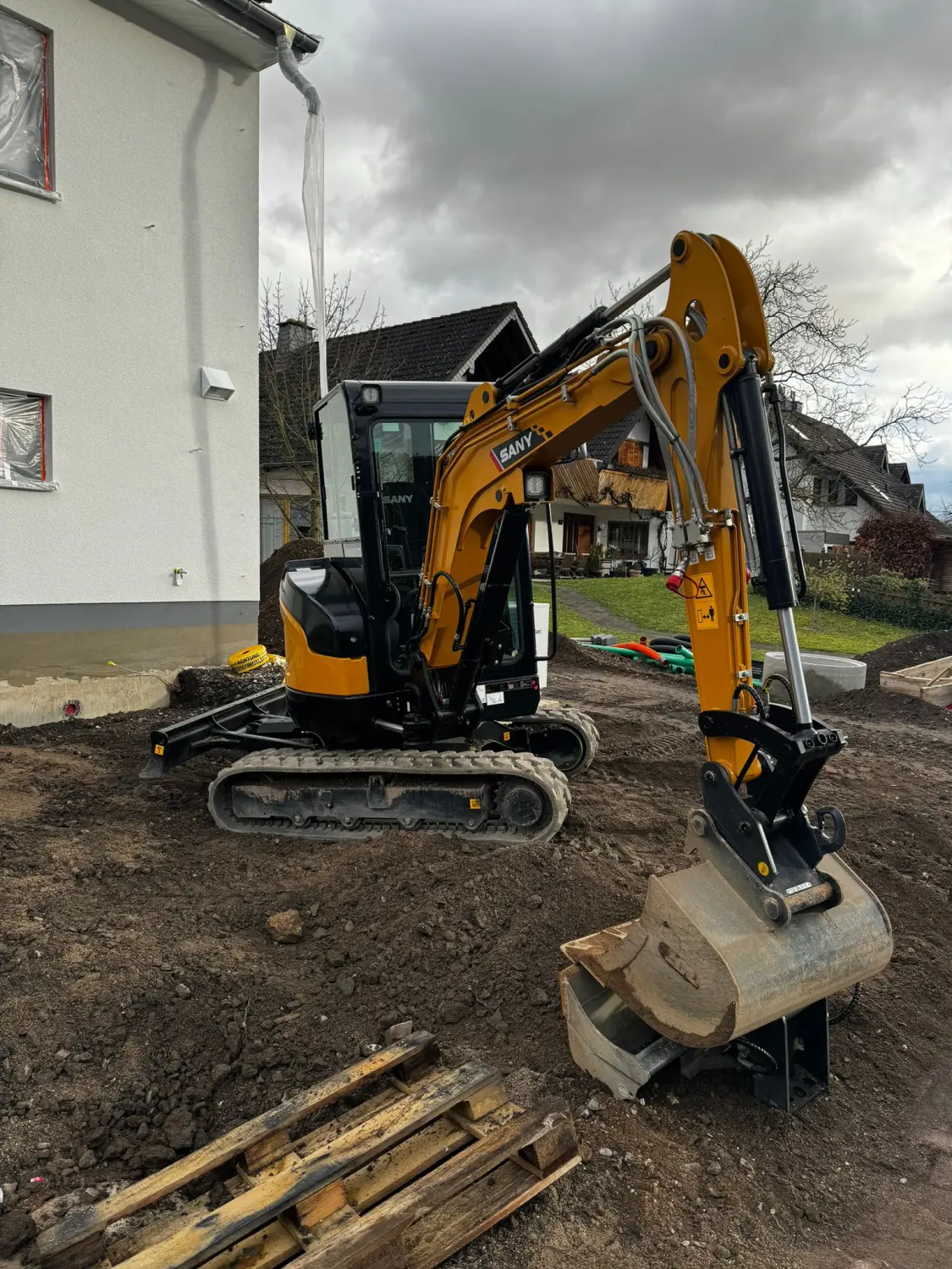Baustelle von CMK Erdbau