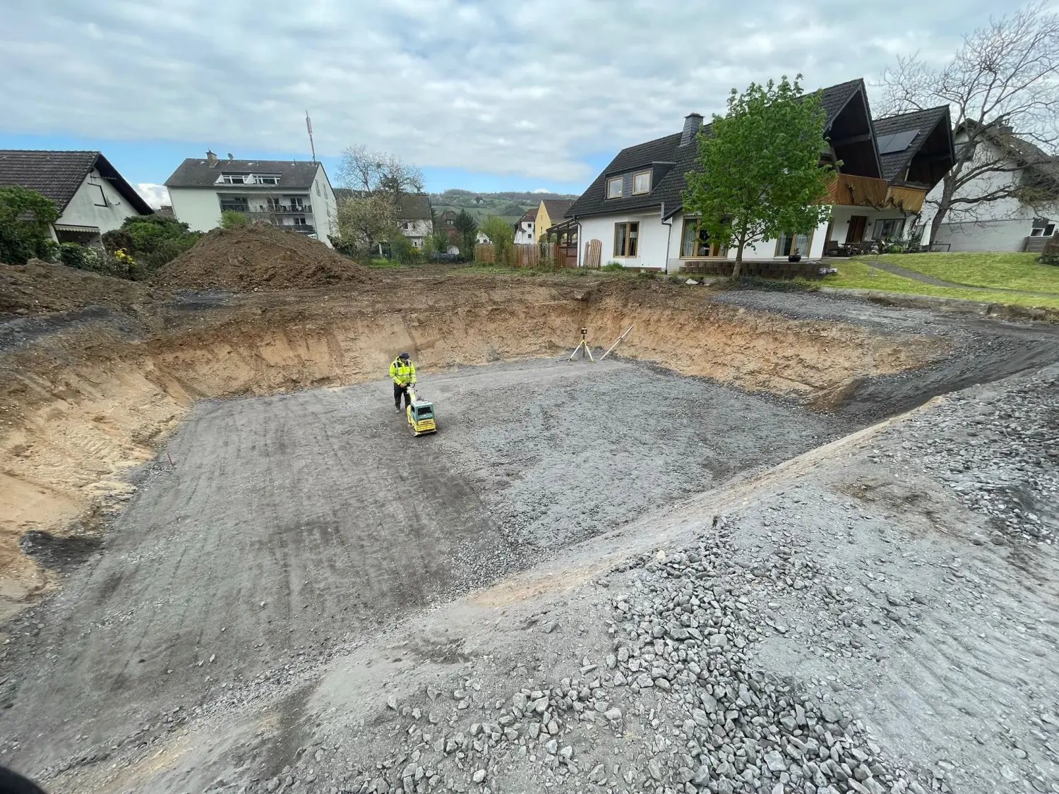 Baustelle von CMK Erdbau