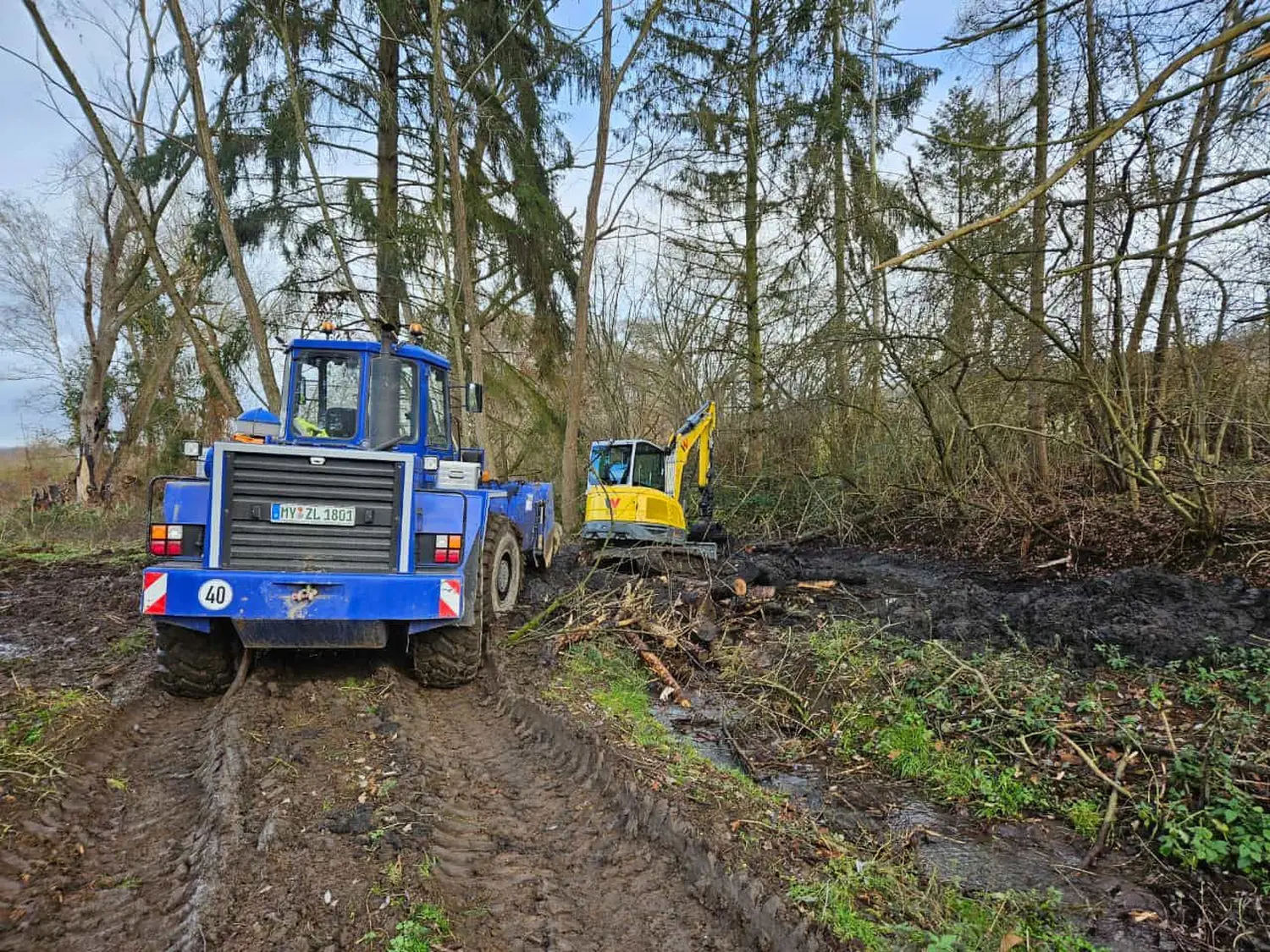 Baustelle von CMK Erdbau