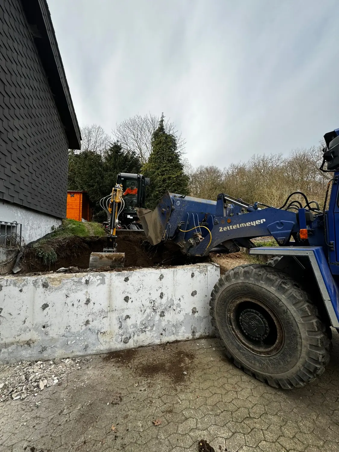 Baustelle von CMK Erdbau