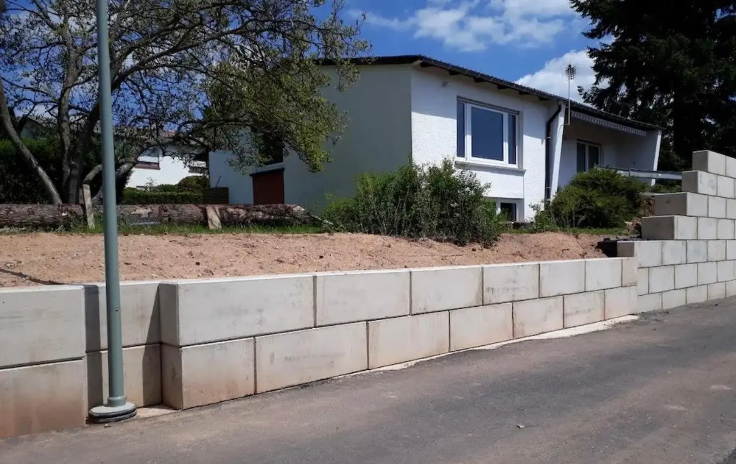 Baustelle von CMK Erdbau