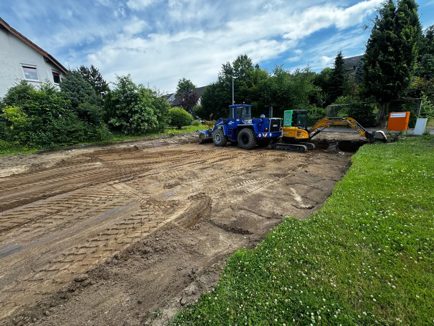 Baustelle von CMK Erdbau