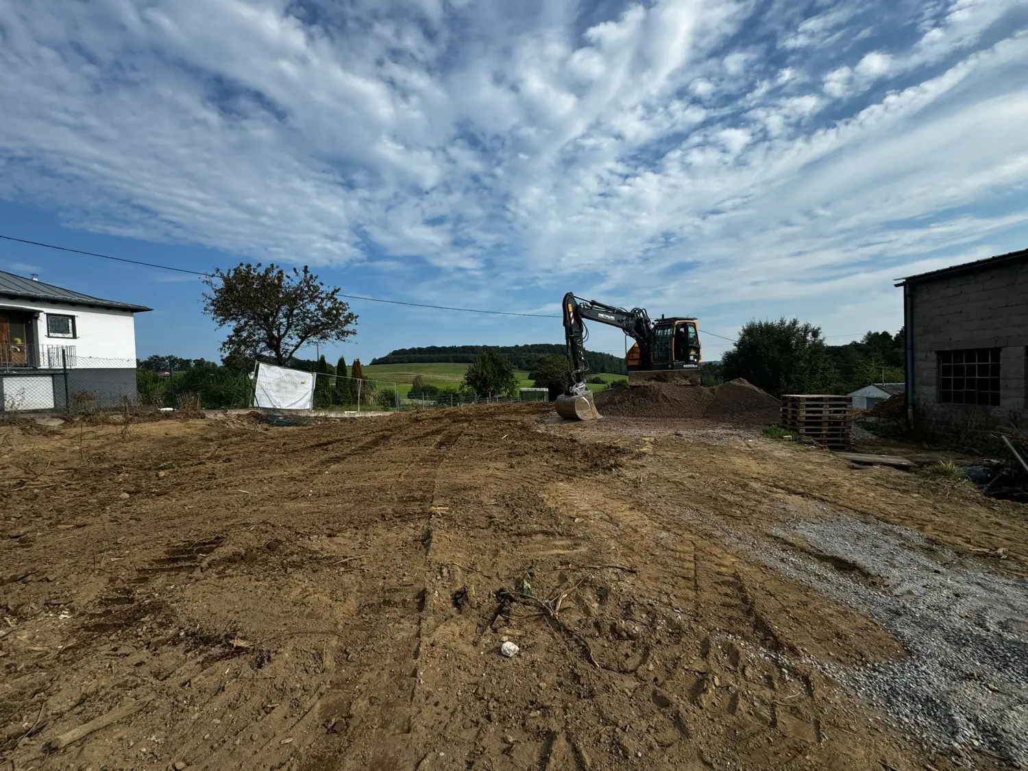 Baustelle von CMK Erdbau