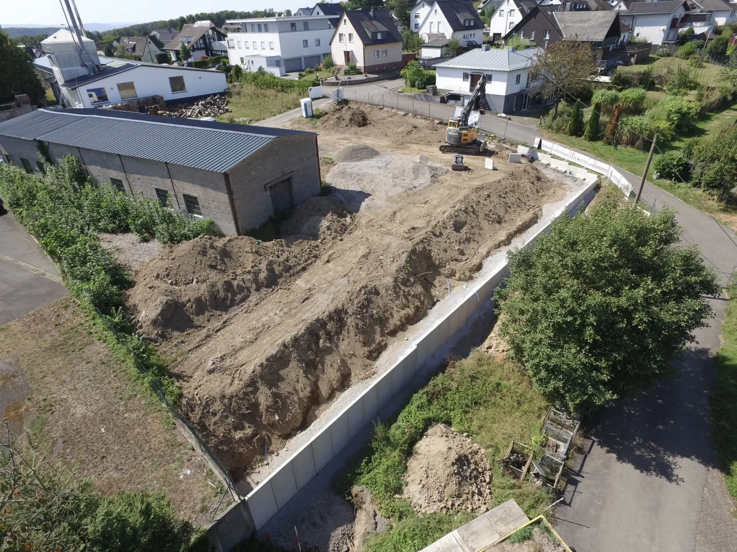 Baustelle von CMK Erdbau