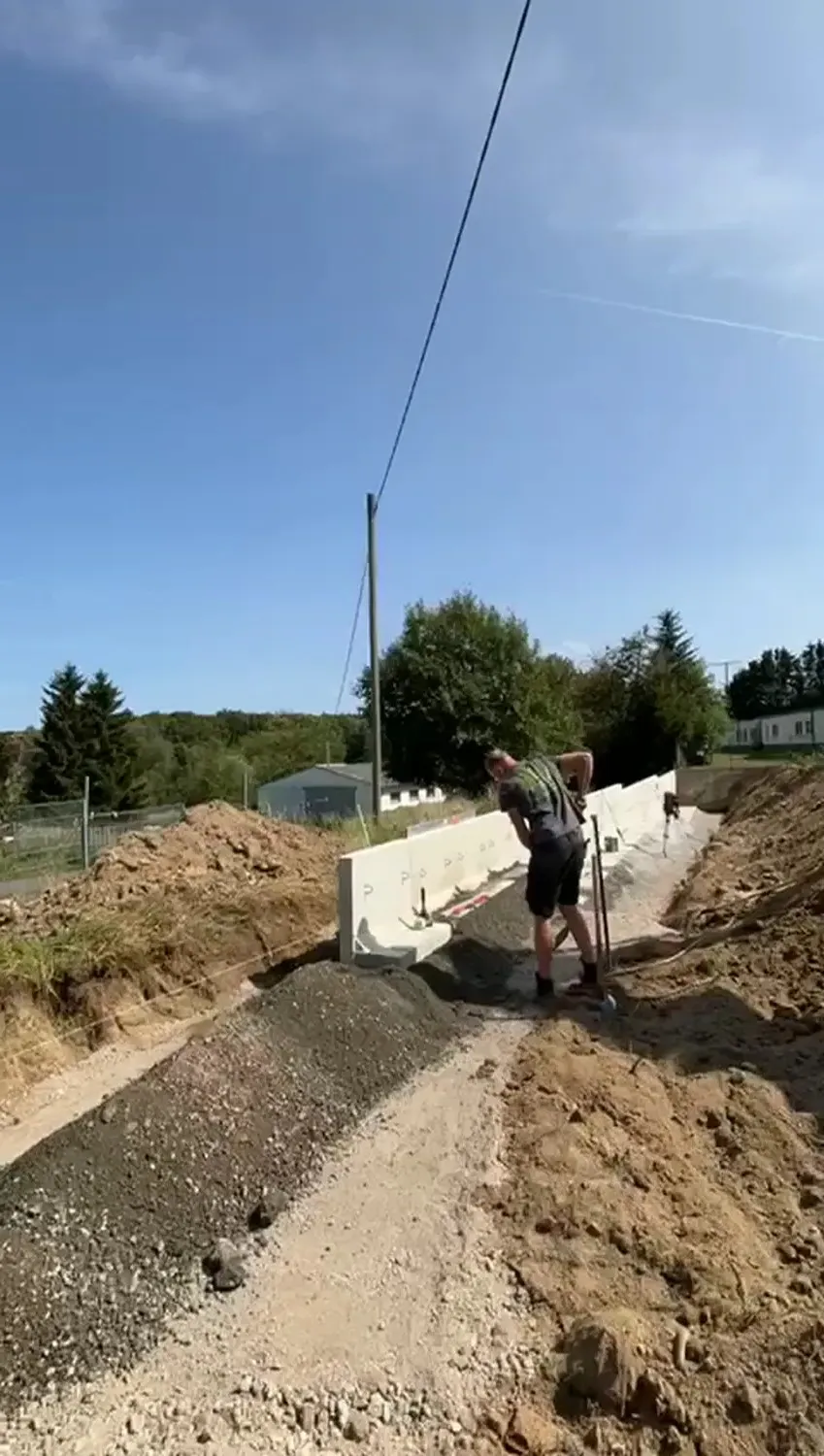 Baustelle von CMK Erdbau